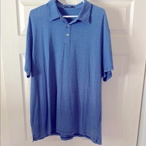 Classic Blue Polo Shirt with White Trim